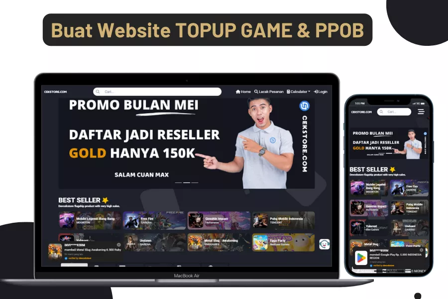 Jasa Pembuatan Website Topup Game dan PPOB
