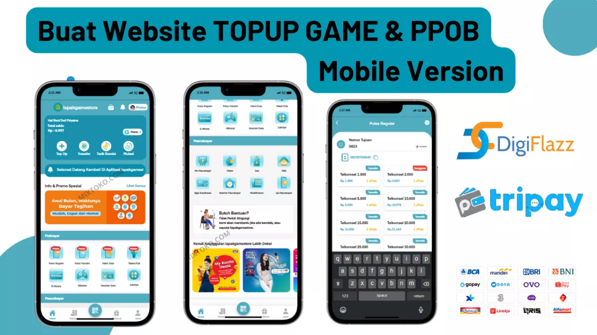 Jasa Pembuatan Website Topup Game dan PPOB