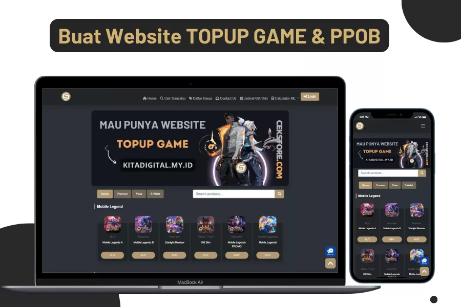 Jasa Pembuatan Aplikasi Web Pulsa Multi Payment & PPOB