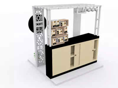 Create an outstanding and unique booth / kiosk / pushcart design
