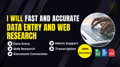 fast and accurate data entry and web research